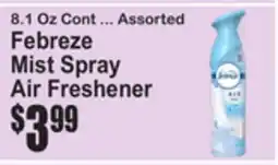 SuperFresh Febreze Mist Spray Air Freshener offer