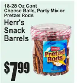 SuperFresh Herr's Snack Barrels offer