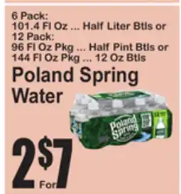 SuperFresh Poland Spring Water offer