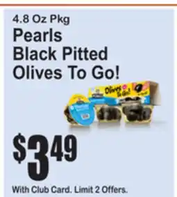 SuperFresh Pearls Black Pitted Olives To Go! offer