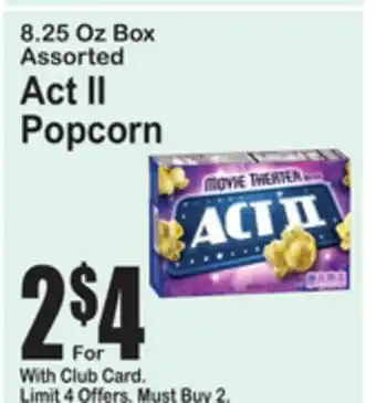 SuperFresh Act II Popcorn offer