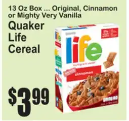 SuperFresh Quaker Life Cereal offer