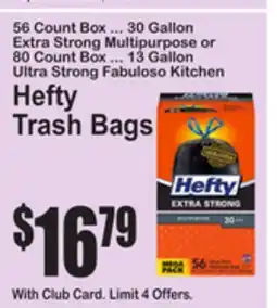 SuperFresh Hefty Trash Bags offer