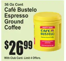 SuperFresh Café Bustelo Espresso Ground Coffee offer
