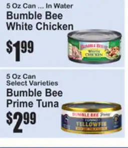 SuperFresh 5 Oz Can Select Varieties Bumble Bee Prime Tuna offer