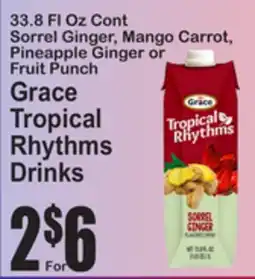 SuperFresh Grace Tropical Rhythms Drinks offer