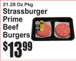 SuperFresh Strassburger Prime Beef Burgers offer