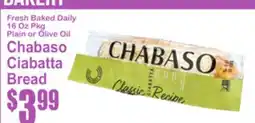 SuperFresh Chabaso Ciabatta Bread offer
