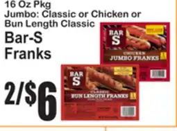 SuperFresh Bar-S Franks offer
