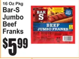 SuperFresh Bar-S Jumbo Beef Franks offer