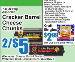 SuperFresh Cracker Barrel Cheese Chunks offer