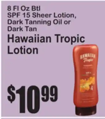 SuperFresh Hawaiian Tropic Lotion offer
