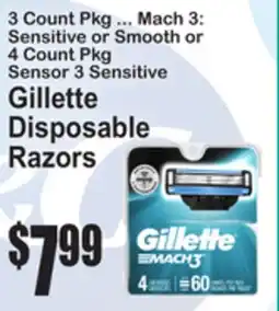 SuperFresh Gillette Disposable Razors offer