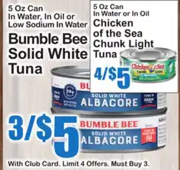 SuperFresh Bumble Bee Solid White Tuna offer