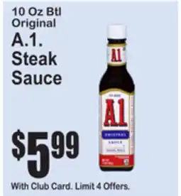 SuperFresh 10 Oz Btl Original A.1. Steak Sauce offer