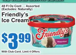 SuperFresh FRIENDLY'S ICE CREAM ASSORTED offer