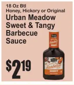 SuperFresh 18 Oz Btl Honey, Hickory or Original Urban Meadow Sweet & Tangy Barbecue Sauce offer