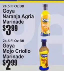 SuperFresh Goya Naranja Agria Marinade, Goya Mojo Criollo Marinade offer