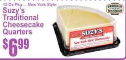 SuperFresh Suzy's Traditional Cheesecake Quarters offer