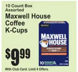 SuperFresh Maxwell House Coffee K-Cups offer