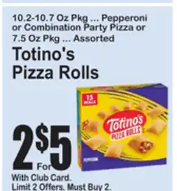 SuperFresh Totino's Pizza Rolls offer