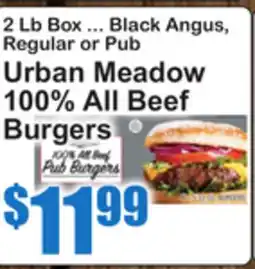 SuperFresh Urban Meadow 100% All Beef Burgers offer