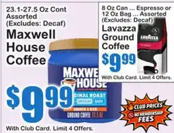 SuperFresh Maxwell House Coffee offer