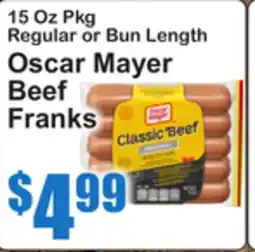 SuperFresh Oscar Mayer Beef Franks offer