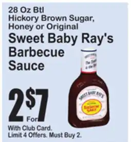 SuperFresh Sweet Baby Ray's Barbecue Sauce offer