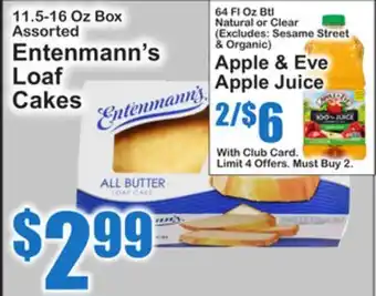 SuperFresh Entenmann's Loaf Cakes offer