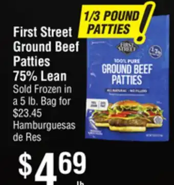 Smart & Final First Street Ground Beef Patties offer