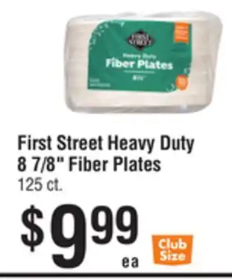 Smart & Final First Street Heavy Duty 8 7/8 Fiber Plates offer
