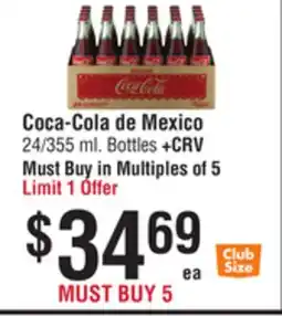 Smart & Final Coca-Cola de Mexico offer