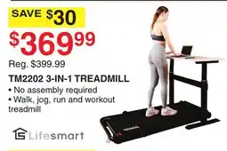 Dunham's Sports LIFESMART TM2202 3-IN-1 TREADMILL offer