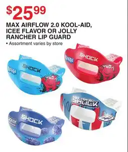 Dunham's Sports MAX AIRFLOW 2.0 KOOL-AID, ICEE FLAVOR OR JOLLY RANCHER LIP GUARD offer