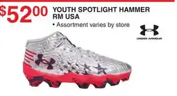 Dunham's Sports UNDER ARMOUR YOUTH SPOTLIGHT HAMMER RM USA offer