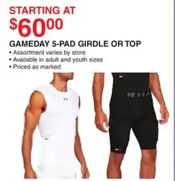 Dunham's Sports GAMEDAY 5-PAD GIRDLE OR TOP offer