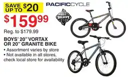Dunham's Sports BOYS' 20 VORTAX OR 20 GRANITE BIKE offer