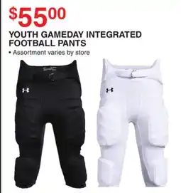 Dunham's Sports UNDER ARMOUR YOUTH GAMEDAY INTEGRATED FOOTBALL PANTS offer