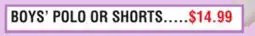 Dunham's Sports BOYS' POLO OR SHORTS offer