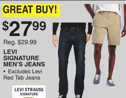 Dunham's Sports LEVI STRAUSS SIGNATURE MEN'S JEANS offer