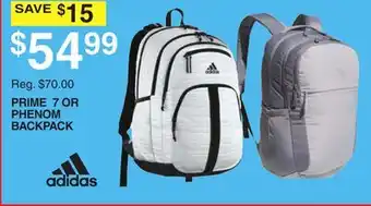 Dunham's Sports ADIDAS PRIME 7 OR PHENOM BACKPACK offer