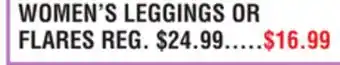 Dunham's Sports WOMEN'S LEGGINGS OR FLARES offer