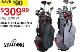Dunham's Sports SPALDING MEN'S OR WOMEN'S S300 PACKAGE SET offer