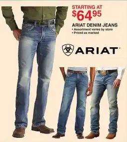 Dunham's Sports ARIAT DENIM JEANS offer