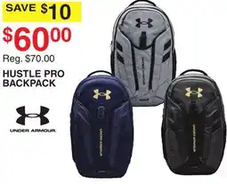 Dunham's Sports UNDER ARMOUR HUSTLE PRO BACKPACK offer