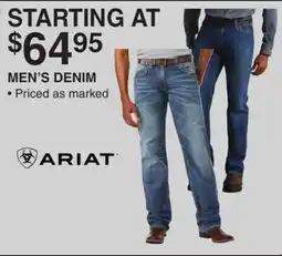 Dunham's Sports ARIAT MEN'S DENIM offer