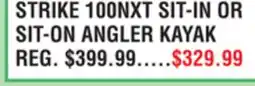 Dunham's Sports STRIKE 100NXT SIT-IN OR SIT-ON ANGLER KAYAK offer