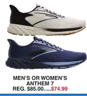 Dunham's Sports BROOKS MEN'S OR WOMEN'S ANTHEM 7 offer