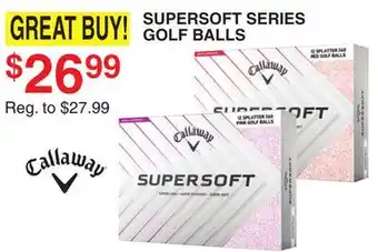 Dunham's Sports CALLAWAY SUPERSOFT SERIES GOLF BALLS offer